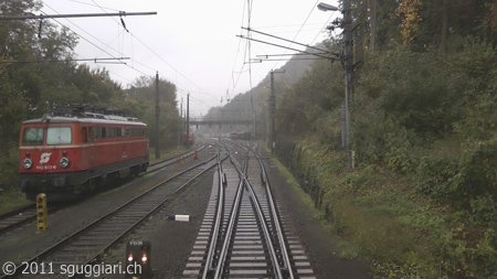 Vista dalla cabina - ÖBB 1142 (Austria)